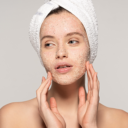 Gommage et lissage de la peau