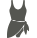 Paréo à motifs